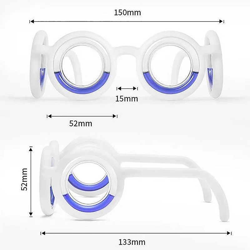 Anti-Motion Sickness Liquid Glasses Portable Lensless Driving Sickness Goggles Anti-Sickness Glasses For Children Adult