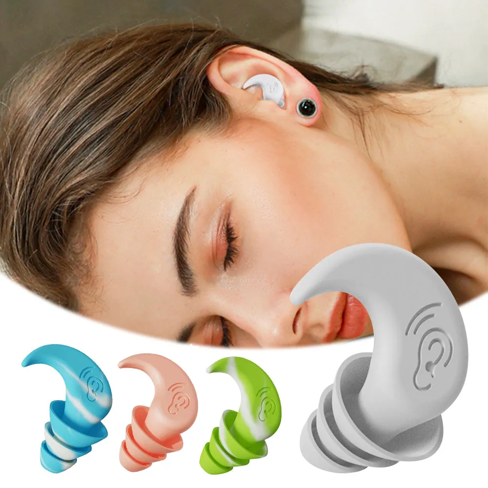 Anti Noise Silicone Earplugs Waterproof Swimming Ear Plugs For Sleeping Diving Surf Soft Comfort Natation Swimming Ear Anti Noise Silicone Earplugs Waterproof Swimming Ear Plugs For Sleeping Diving Surf Soft Comfort Natation Swimming Ear