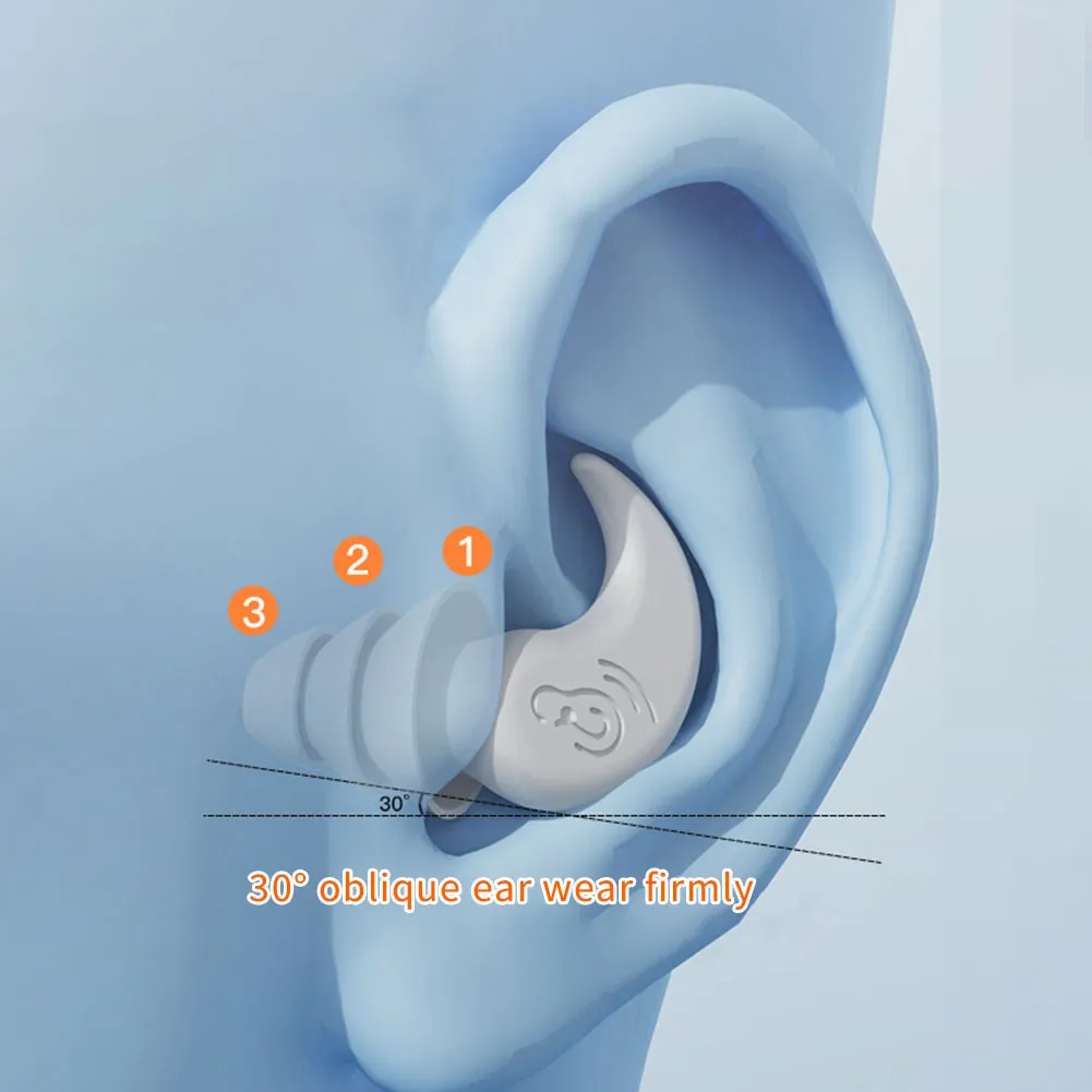 Anti Noise Silicone Earplugs Waterproof Swimming Ear Plugs For Sleeping Diving Surf Soft Comfort Natation Swimming Ear Anti Noise Silicone Earplugs Waterproof Swimming Ear Plugs For Sleeping Diving Surf Soft Comfort Natation Swimming Ear