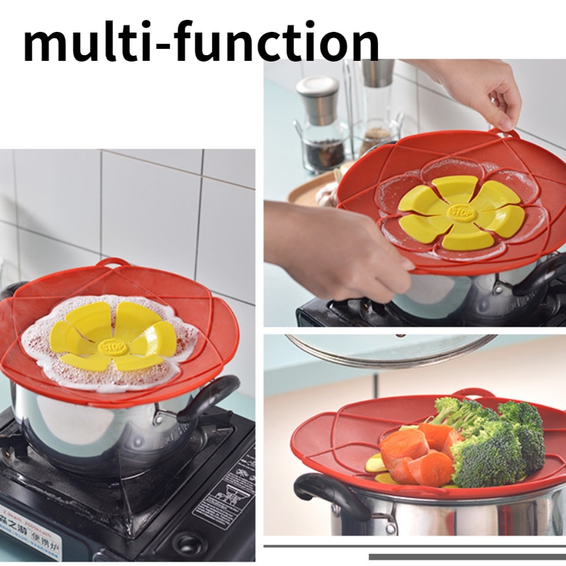 Anti Overflow Silicone Spill Stopper Lid Anti Overflow Silicone Spill Stopper Lid