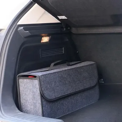 Anti Slip Compartment Boot Storage Organizer Tool Car Storage Bag Car Trunk Organizer Soft Felt Storage Box Car