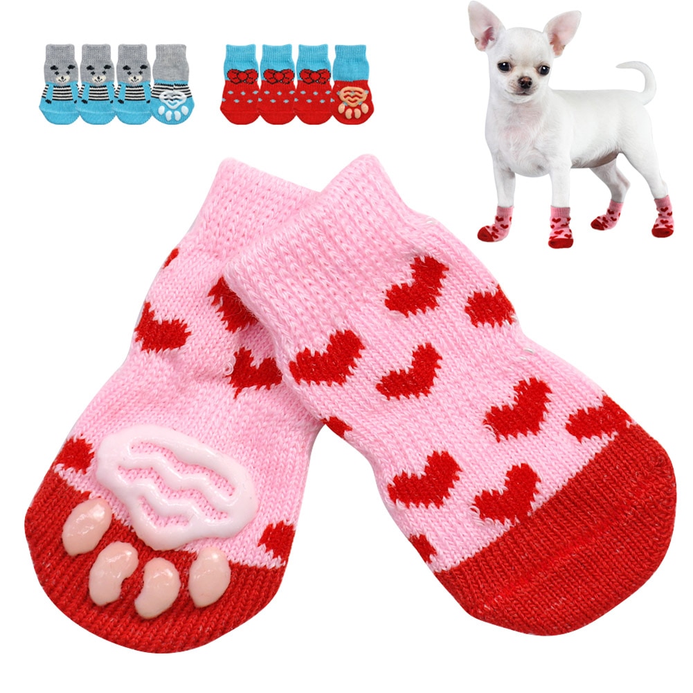 Anti Slip Dog Socks Paw Protectors (4 pcs) Anti Slip Dog Socks Paw Protectors (4 pcs)