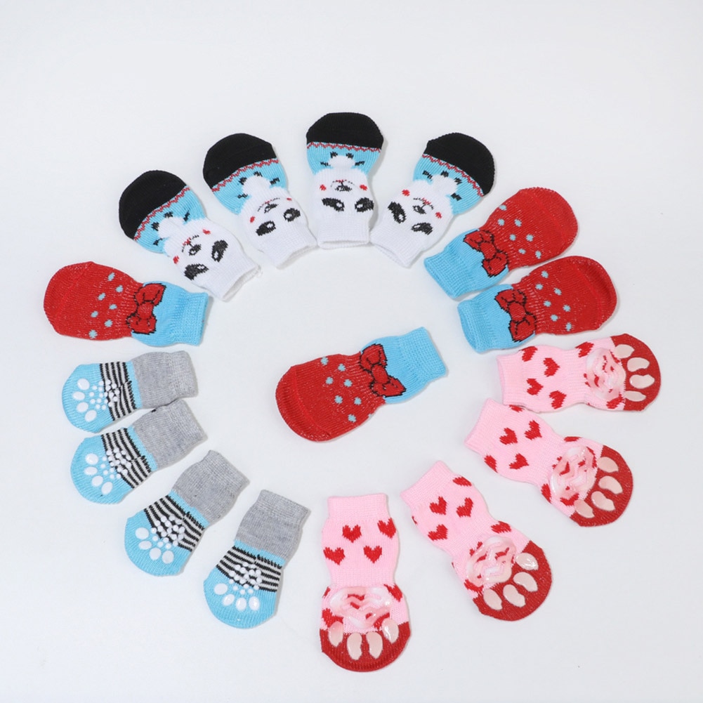 Anti Slip Dog Socks Paw Protectors (4 pcs) Anti Slip Dog Socks Paw Protectors (4 pcs)