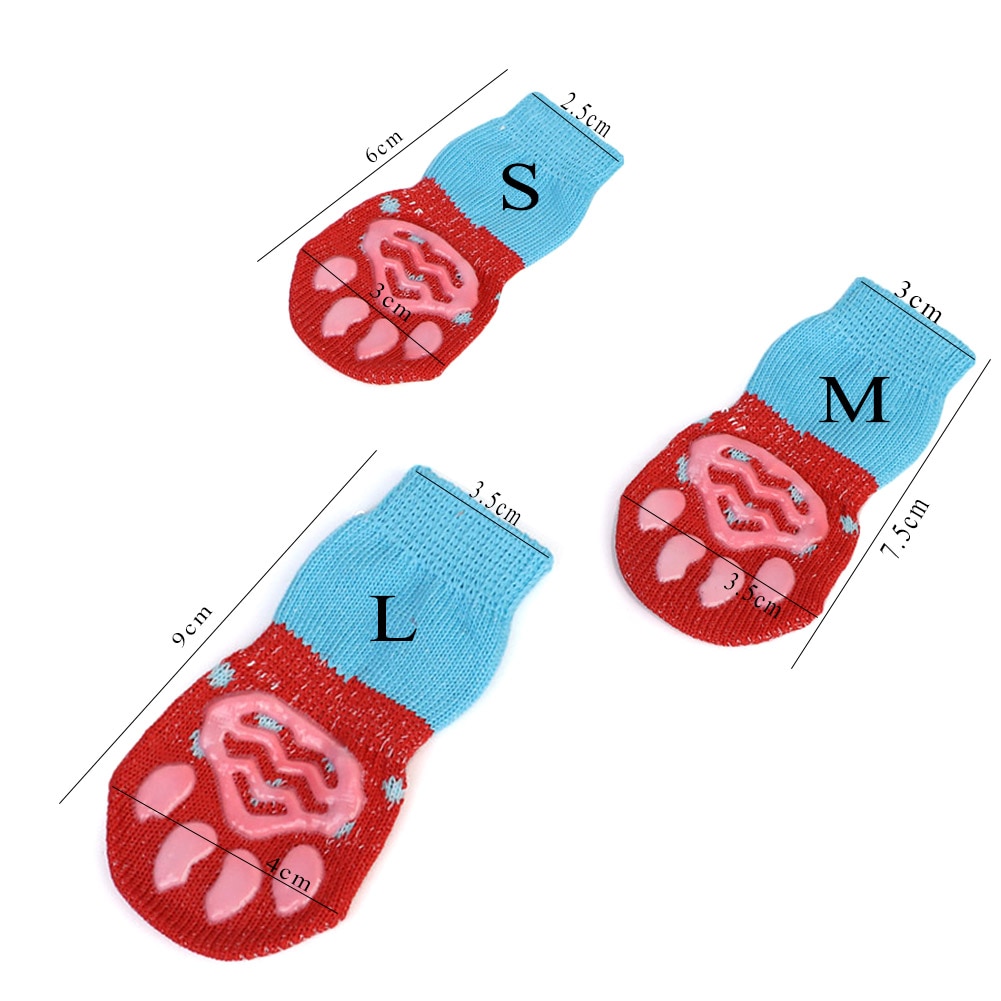 Anti Slip Dog Socks Paw Protectors (4 pcs) Anti Slip Dog Socks Paw Protectors (4 pcs)