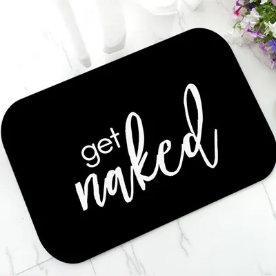 Anti Slip Get Naked Bathroom Rug