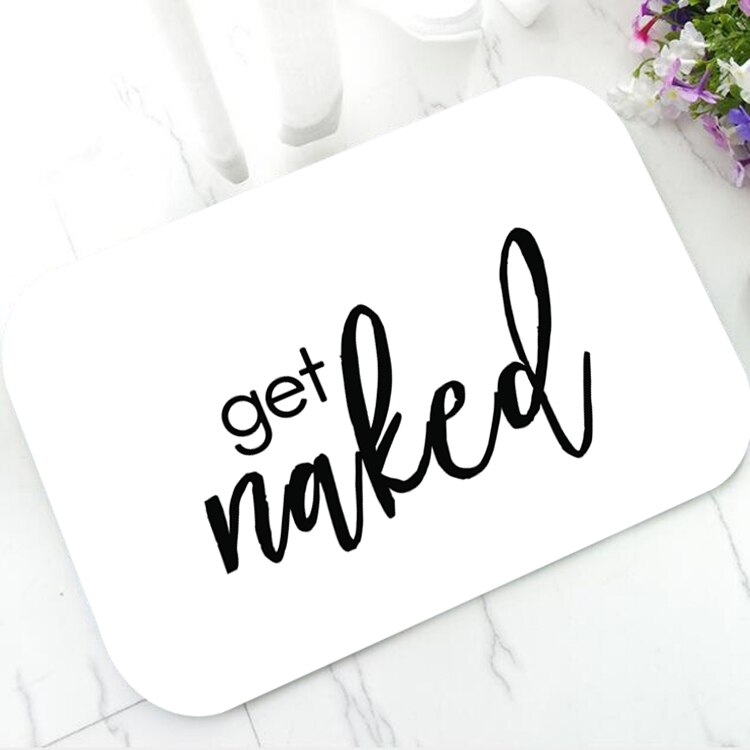 Anti Slip Get Naked Bathroom Rug
