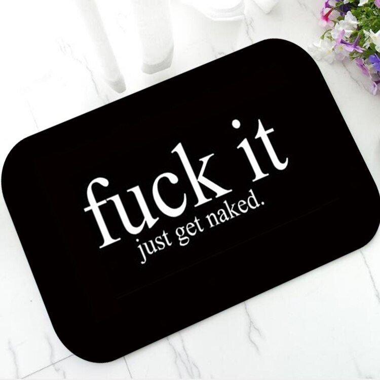 Anti Slip Get Naked Bathroom Rug