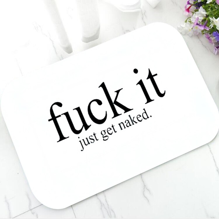 Anti Slip Get Naked Bathroom Rug