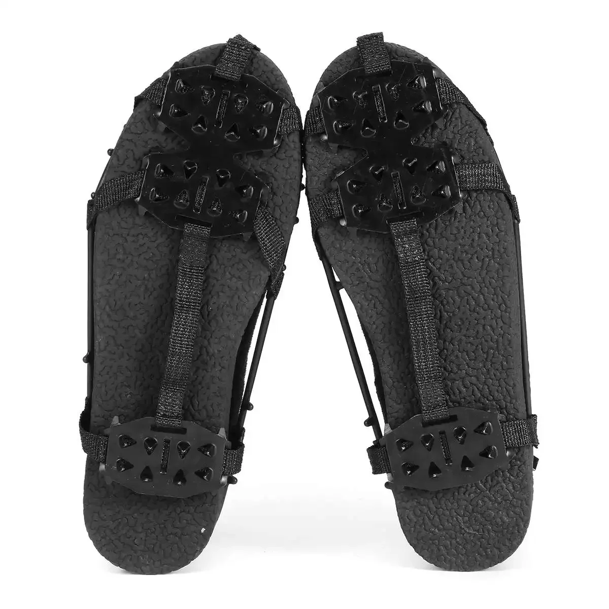 Anti-Slip Ice Grips Gripper Shoes Boot Hiking Ice Climbing Shoe Spikes Climbing Chain Crampons Shoes Cover Anti-Slip Ice Grips Gripper Shoes Boot Hiking Ice Climbing Shoe Spikes Climbing Chain Crampons Shoes Cover