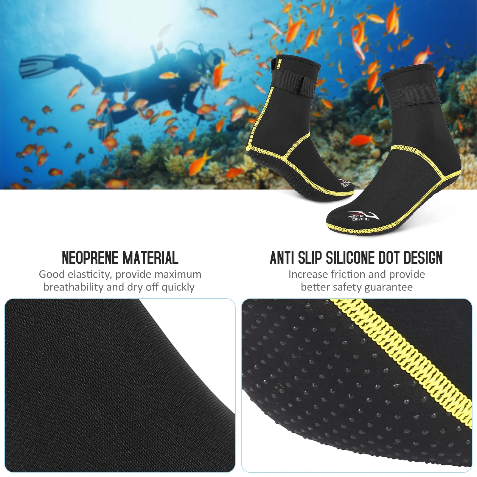 Anti-Slip Scuba Diving Socks Anti-Slip Scuba Diving Socks