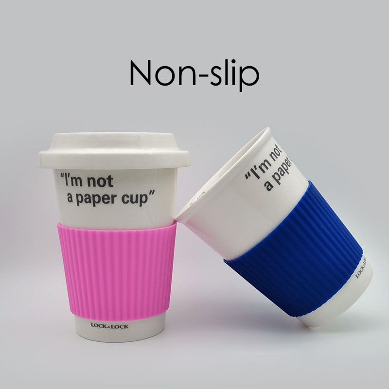 Anti Slip Silicone Reusable Cup Sleeve Anti Slip Silicone Reusable Cup Sleeve