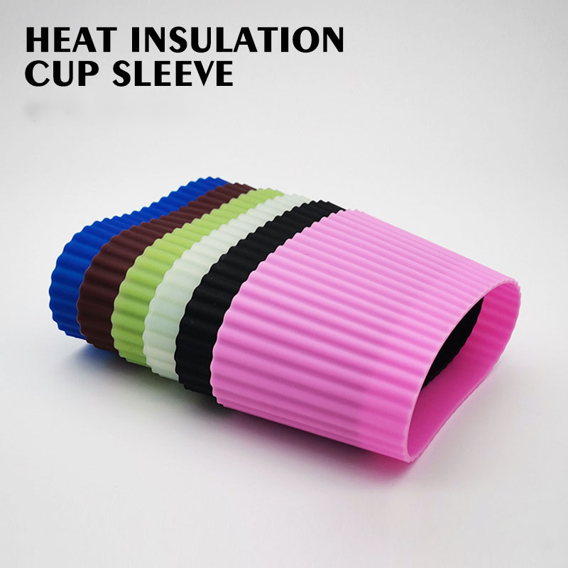 Anti Slip Silicone Reusable Cup Sleeve Anti Slip Silicone Reusable Cup Sleeve