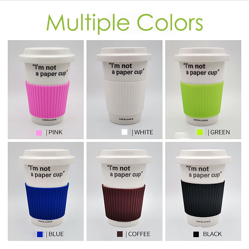 Anti Slip Silicone Reusable Cup Sleeve Anti Slip Silicone Reusable Cup Sleeve