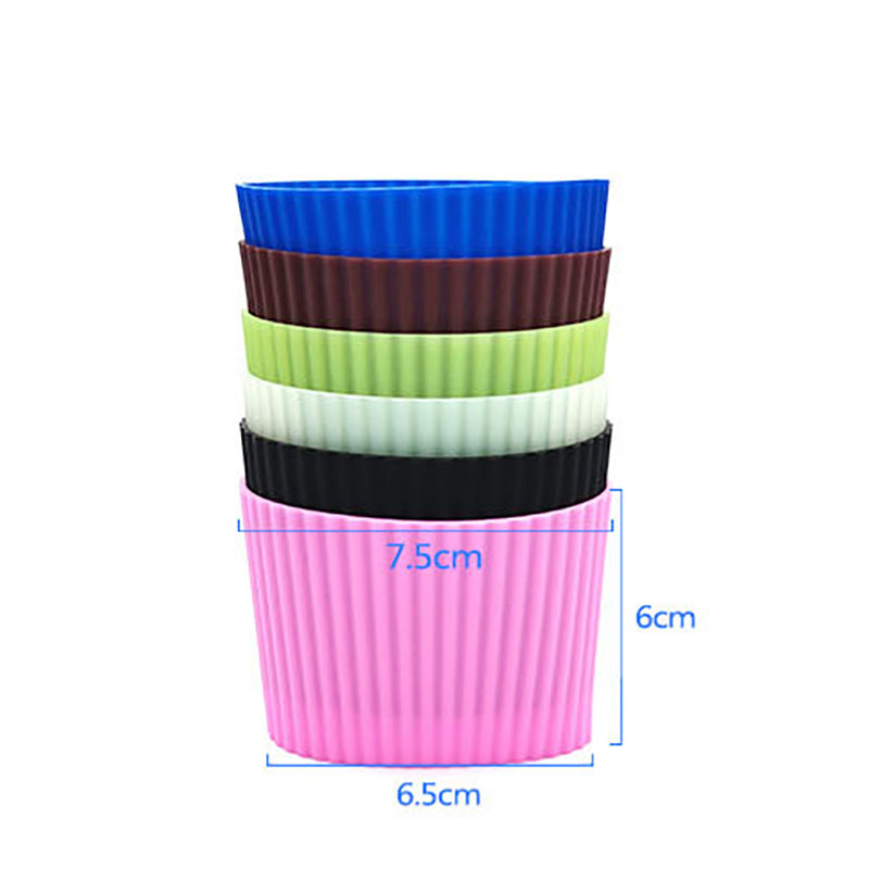Anti Slip Silicone Reusable Cup Sleeve Anti Slip Silicone Reusable Cup Sleeve