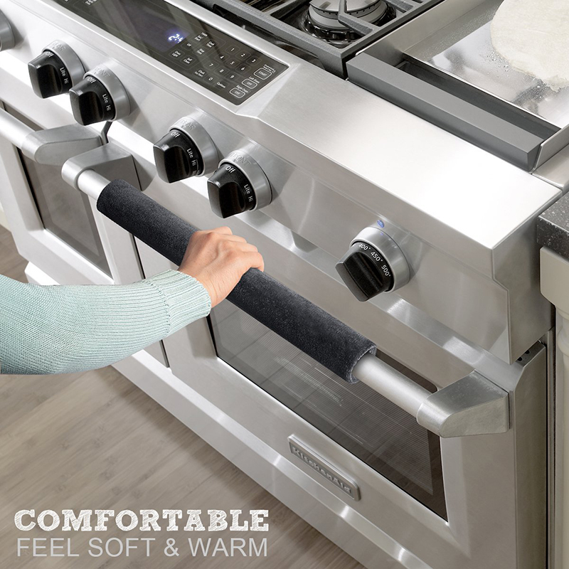 Anti Slip Velvet Refrigerator and Oven Handle Covers