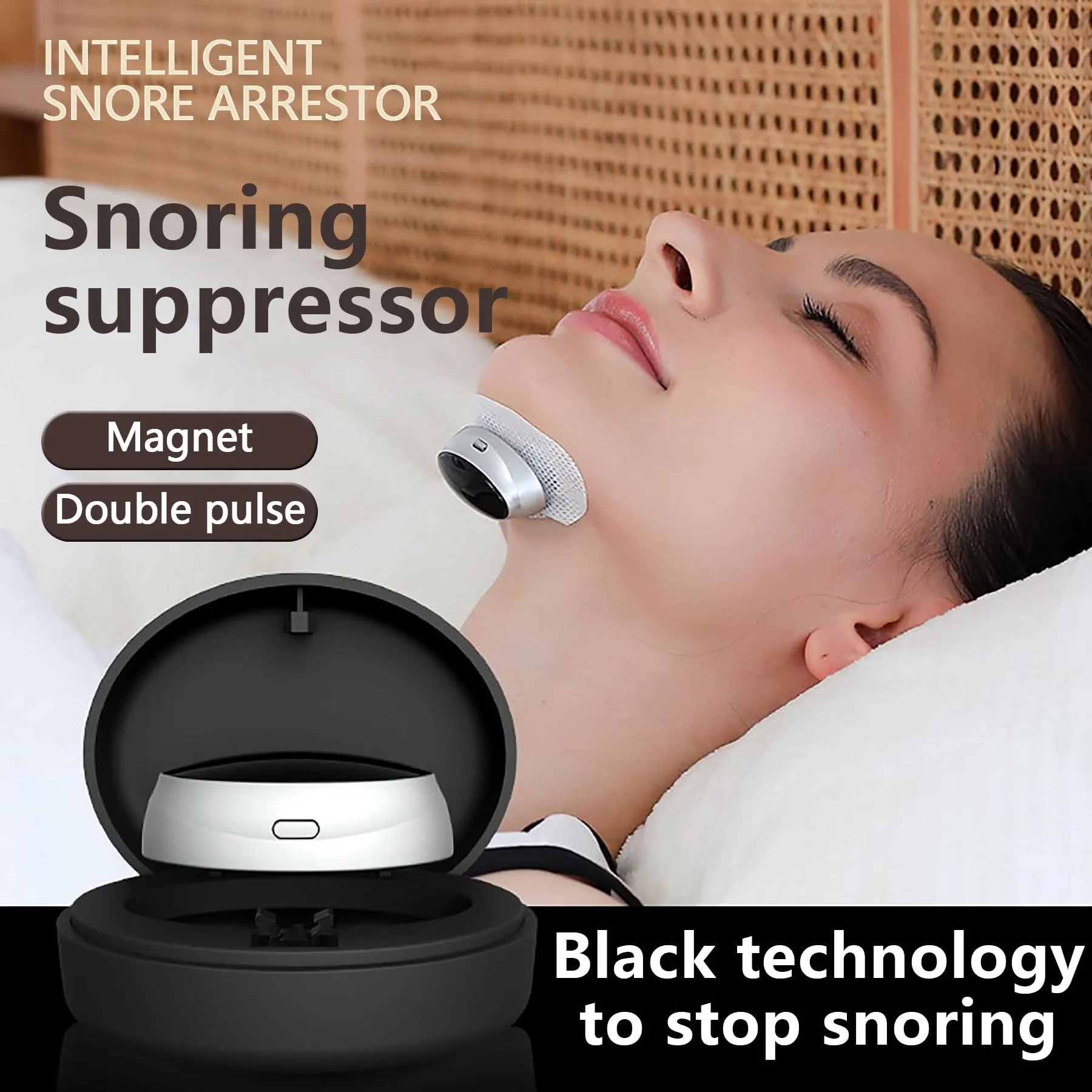 Anti Snoring Devices Electric, ElectricAnti Snoring Bean, Snoring SleepDevice, Easy to use Portable ThreeSpeed Anti Snoring Devices Electric, ElectricAnti Snoring Bean, Snoring SleepDevice, Easy to use Portable ThreeSpeed