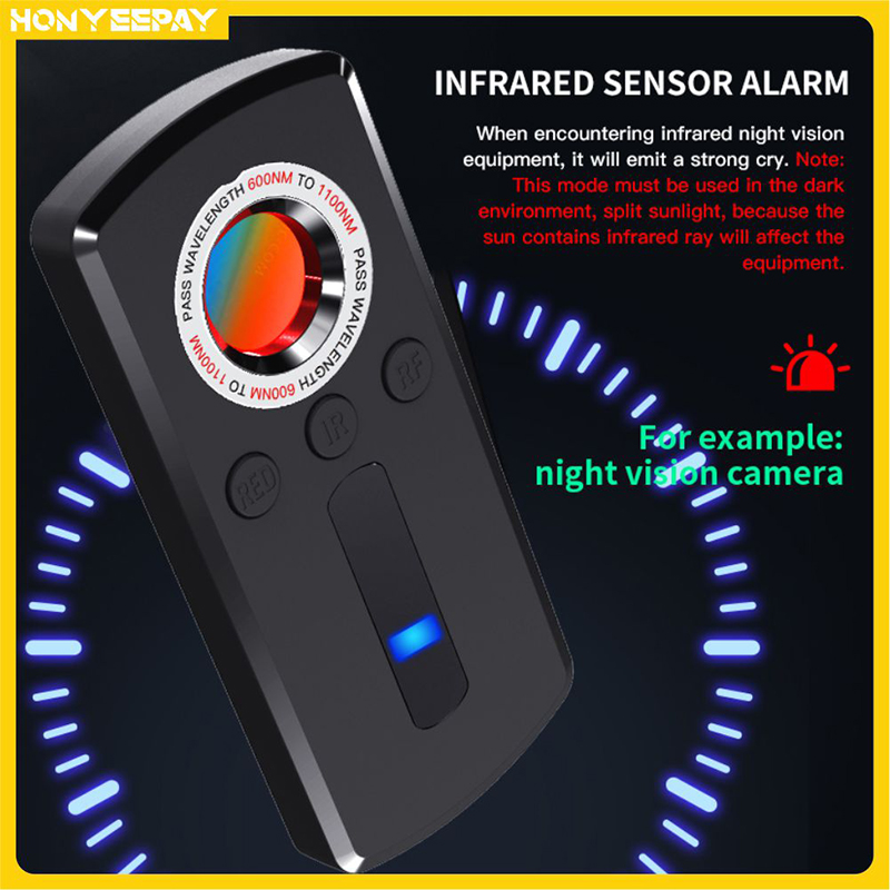 Anti Spy Tracker Hidden Camera Detector Wireless RF Signal Bug Detector Infrared GPS Search Gadget Automation Alarm