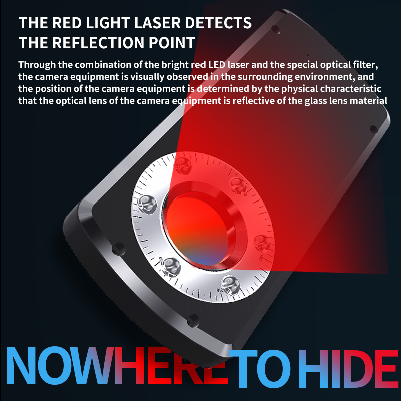 Anti Spy Tracker Hidden Camera Detector Wireless RF Signal Bug Detector Infrared GPS Search Gadget Automation Alarm