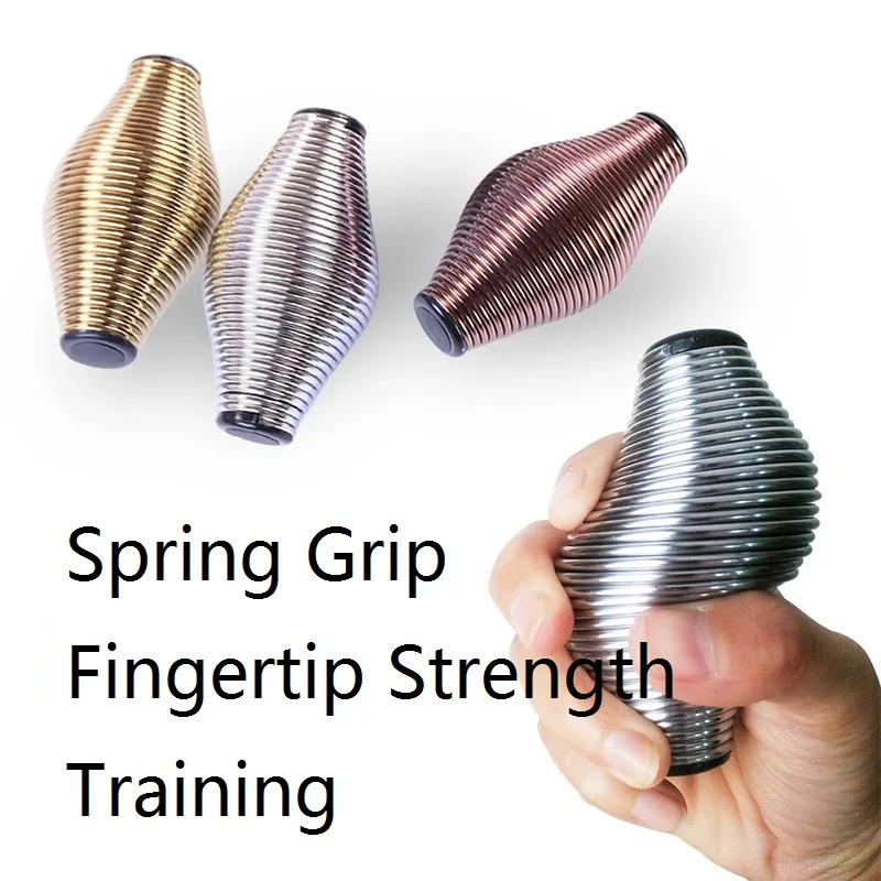 Anti Stress Ball Metal Spring Grip Ball Hand Finger Fitness Ball Grip Strength Enhancer Relieve Anxiety Decompression