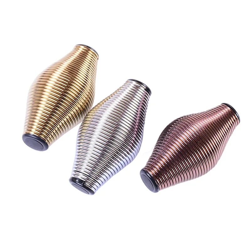 Anti Stress Ball Metal Spring Grip Ball Hand Finger Fitness Ball Grip Strength Enhancer Relieve Anxiety Decompression