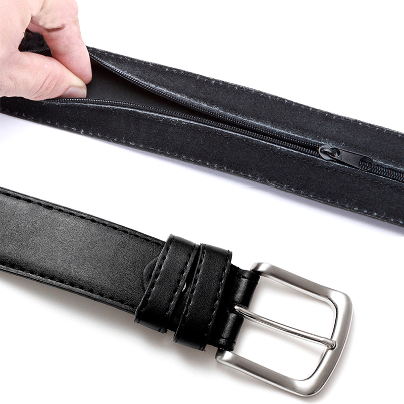 Anti Theft Leather Cash Belt Anti Theft Leather Cash Belt