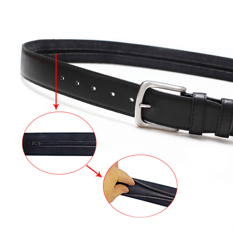 Anti Theft Leather Cash Belt Anti Theft Leather Cash Belt
