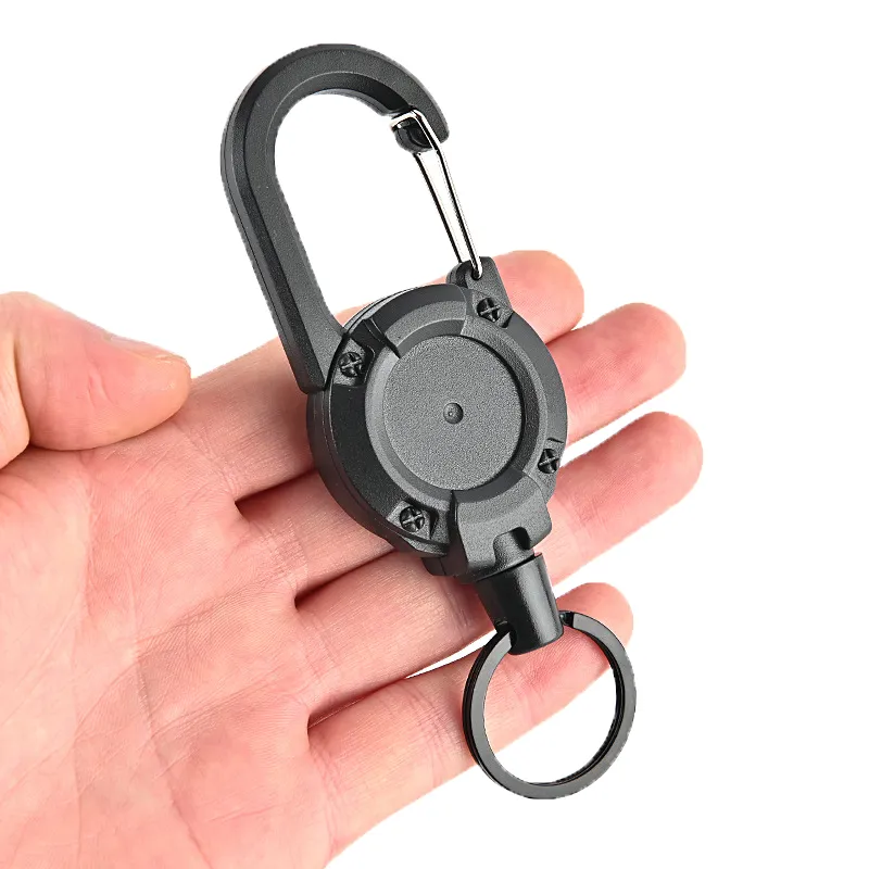 Anti-theft Metal Easy-to-pull Buckle Rope Elastic Keychain Sporty Retractable Key Ring Anti Lost Yoyo Ski Pass ID Card Anti-theft Metal Easy-to-pull Buckle Rope Elastic Keychain Sporty Retractable Key Ring Anti Lost Yoyo Ski Pass ID Card