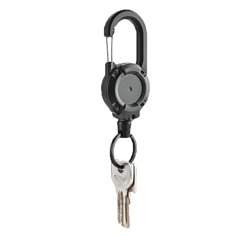 Anti-theft Metal Easy-to-pull Buckle Rope Elastic Keychain Sporty Retractable Key Ring Anti Lost Yoyo Ski Pass ID Card Anti-theft Metal Easy-to-pull Buckle Rope Elastic Keychain Sporty Retractable Key Ring Anti Lost Yoyo Ski Pass ID Card