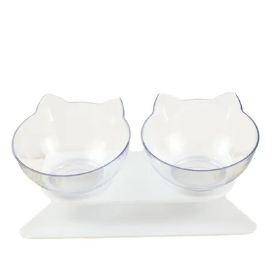 Anti Vomiting Cat Bowl Double Feeder Anti Vomiting Cat Bowl Double Feeder