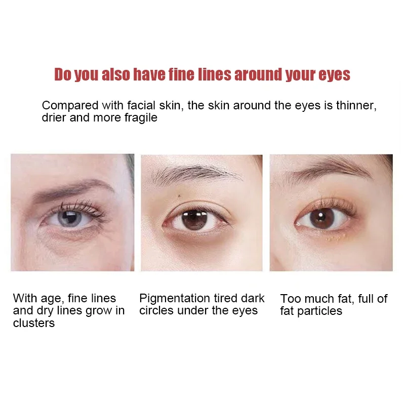 Anti Wrinkle Eye Cream Retinol Fade Fine Lines Anti-dark Circles Remove Eye Bags Anti-aging Firming Eye Serum Eye Care