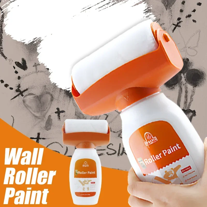 Antibacterial Wall Paint Strong Repair Wall Paint Household White Latex Paint With Roller Brush for Living Room Kitchen Antibacterial Wall Paint Strong Repair Wall Paint Household White Latex Paint With Roller Brush for Living Room Kitchen