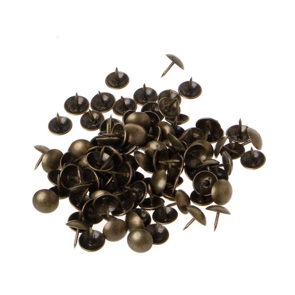 Antique Brass Upholstery Tacks (100pcs) Antique Brass Upholstery Tacks (100pcs)