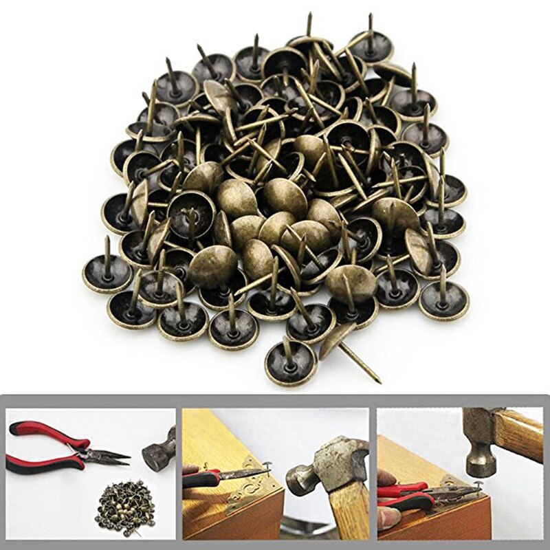 Antique Brass Upholstery Tacks (100pcs)
