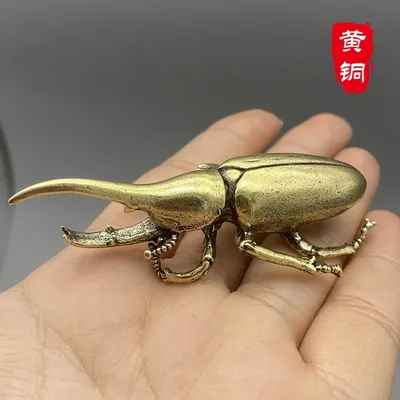 Antique Bronze Beetles Miniature Figurine Small Desk Decorations Vintage Copper Insect Tea Pets Ornament Home Decor Antique Bronze Beetles Miniature Figurine Small Desk Decorations Vintage Copper Insect Tea Pets Ornament Home Decor