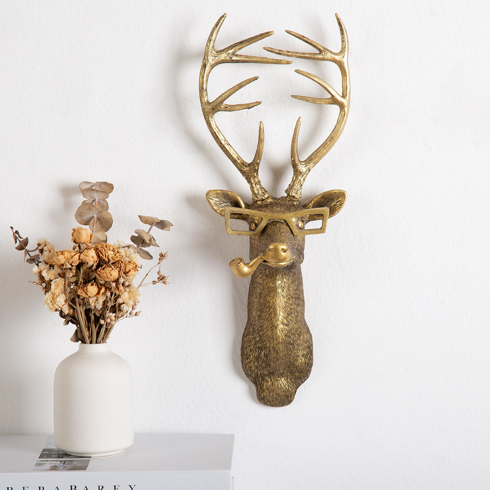 Antique Bronze Resin Animal Head Hook for Wall Antique Bronze Resin Animal Head Hook for Wall