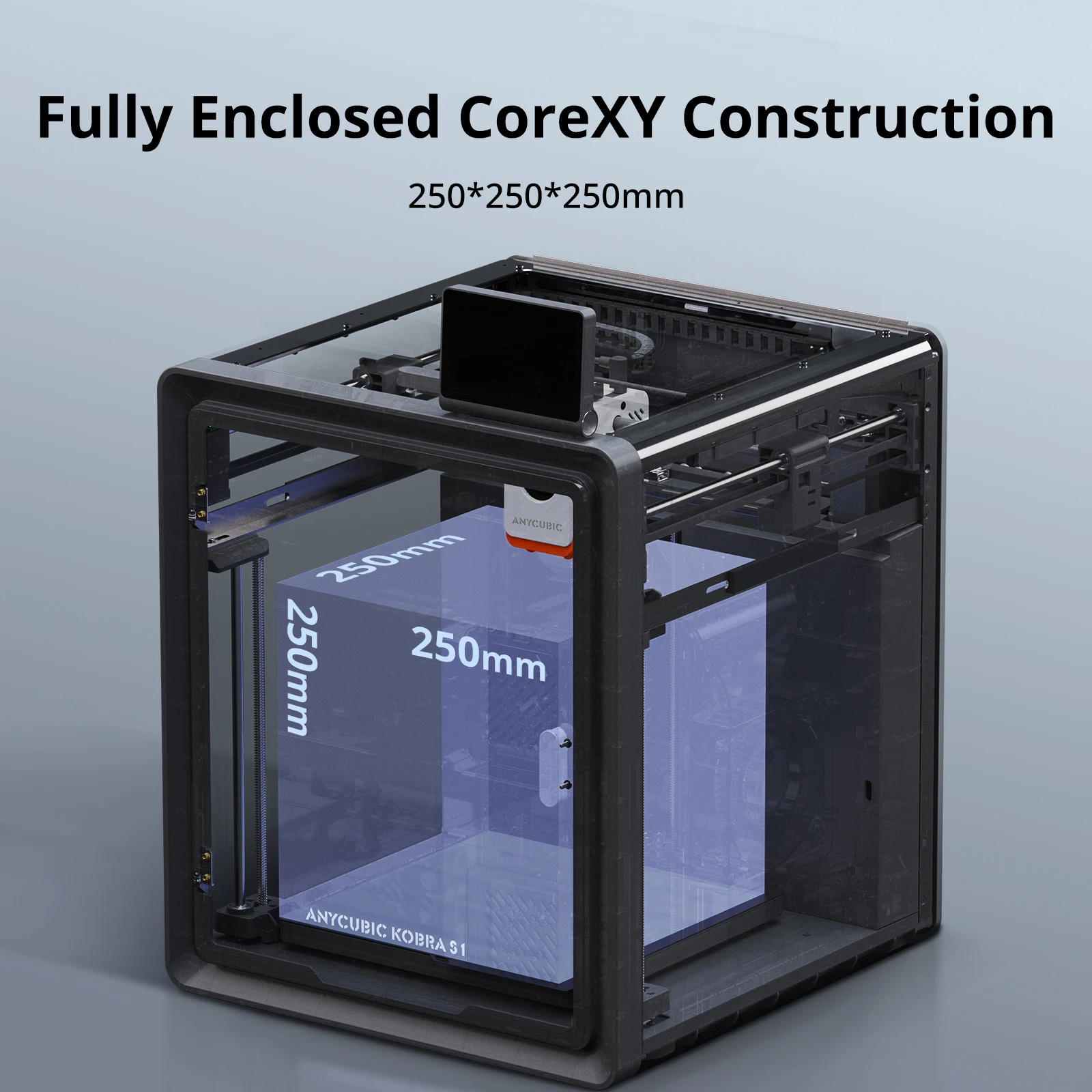 Anycubic Kobra S1 AE Version 3D Printer Core XY Stable Structure Max Speed 600mm/s High Precision Ultra-Quiet 3D Printer Anycubic Kobra S1 AE Version 3D Printer Core XY Stable Structure Max Speed 600mm/s High Precision Ultra-Quiet 3D Printer