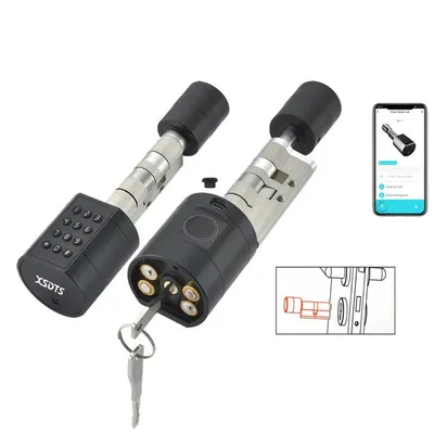 APP Fingerprint Cylinder Electronic Smart Door Lock Digital Keypad Code Key Card Remote Control Adjustable Home APP Fingerprint Cylinder Electronic Smart Door Lock Digital Keypad Code Key Card Remote Control Adjustable Home