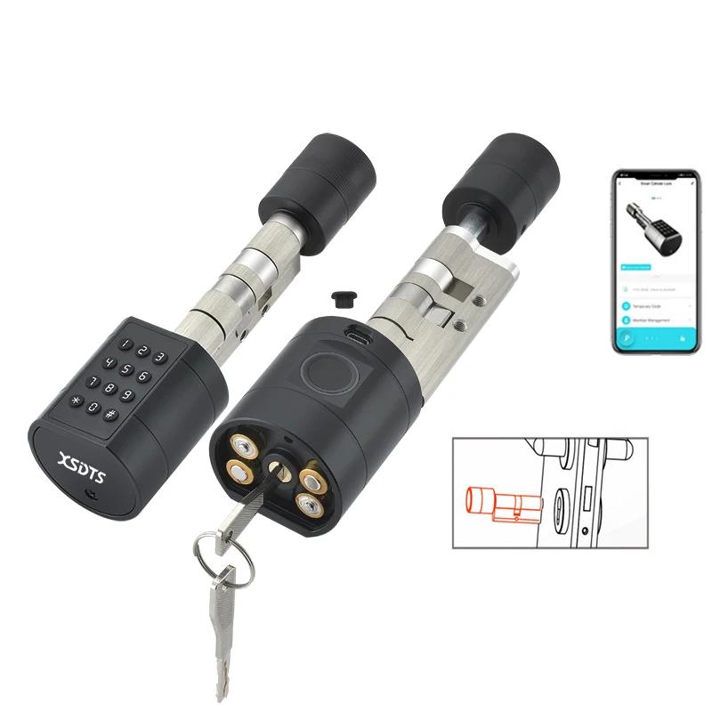 APP Fingerprint Cylinder Electronic Smart Door Lock Digital Keypad Code Key Card Remote Control Adjustable Home APP Fingerprint Cylinder Electronic Smart Door Lock Digital Keypad Code Key Card Remote Control Adjustable Home