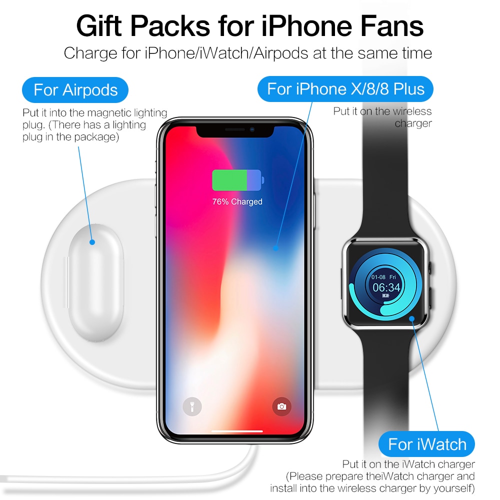 Apple Wireless Charger Charging Pad Apple Wireless Charger Charging Pad