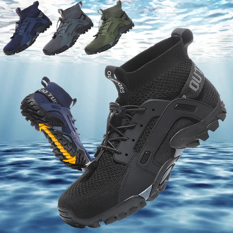 Aqua Shoes Quick-Drying Anti-Slip Sneakers Mountain Hiking Swimming Water Shoes Soft Casual Sneakers