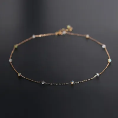 Aquamarine Stones Necklace for Women