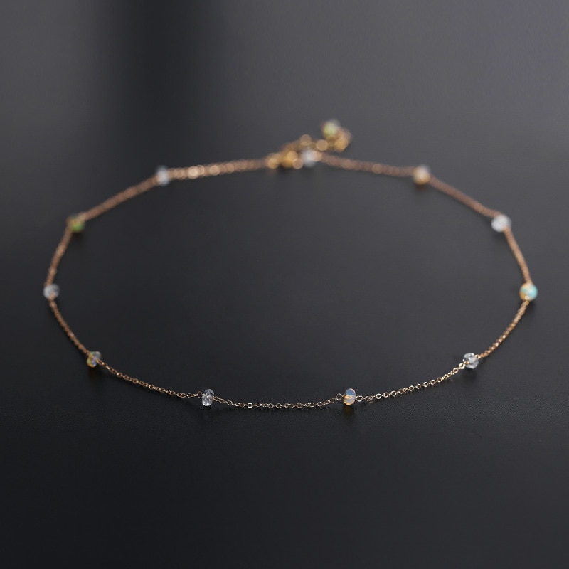 Aquamarine Stones Necklace for Women Aquamarine Stones Necklace for Women