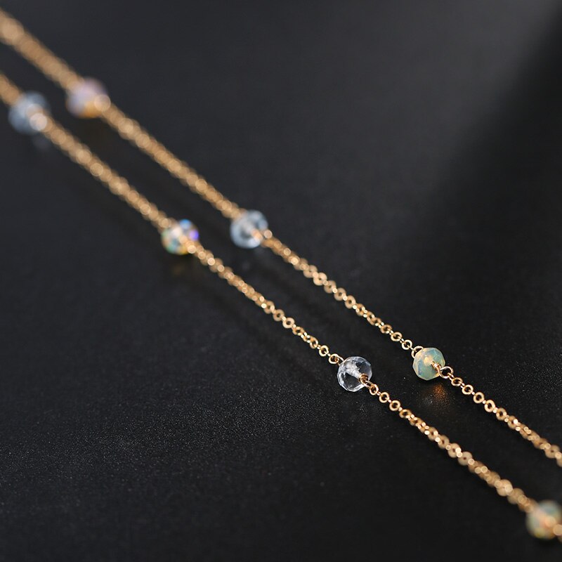 Aquamarine Stones Necklace for Women
