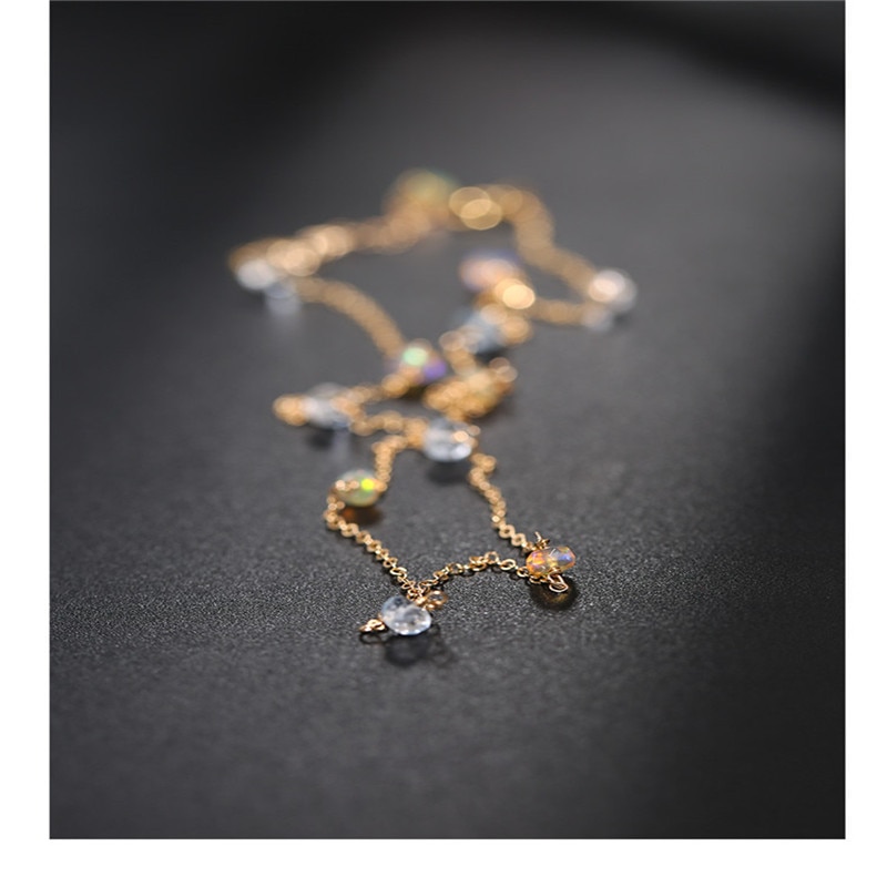 Aquamarine Stones Necklace for Women