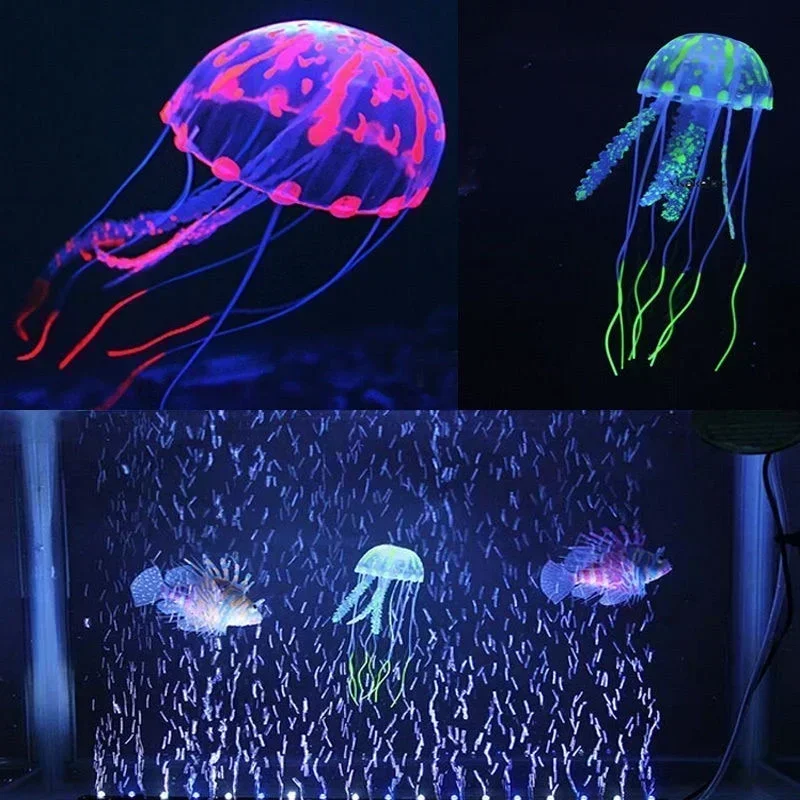 Aquarium Artificial Luminous Lionfish Fish Tank Landscape Silicone Fake Fish Floating Glow In Dark Ornament Home Aquarium Artificial Luminous Lionfish Fish Tank Landscape Silicone Fake Fish Floating Glow In Dark Ornament Home