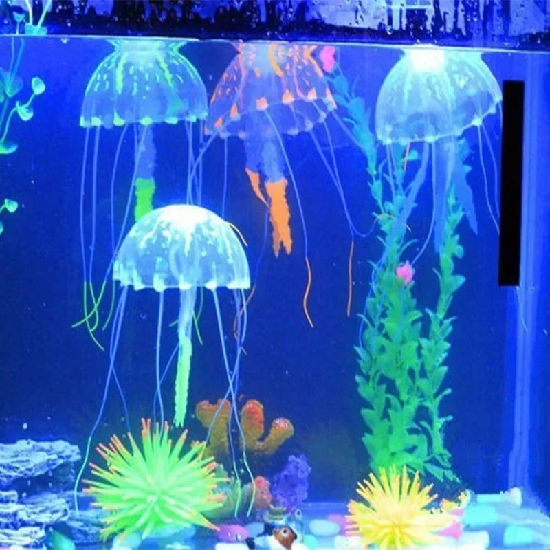 Aquarium Artificial Luminous Lionfish Fish Tank Landscape Silicone Fake Fish Floating Glow In Dark Ornament Home Aquarium Artificial Luminous Lionfish Fish Tank Landscape Silicone Fake Fish Floating Glow In Dark Ornament Home
