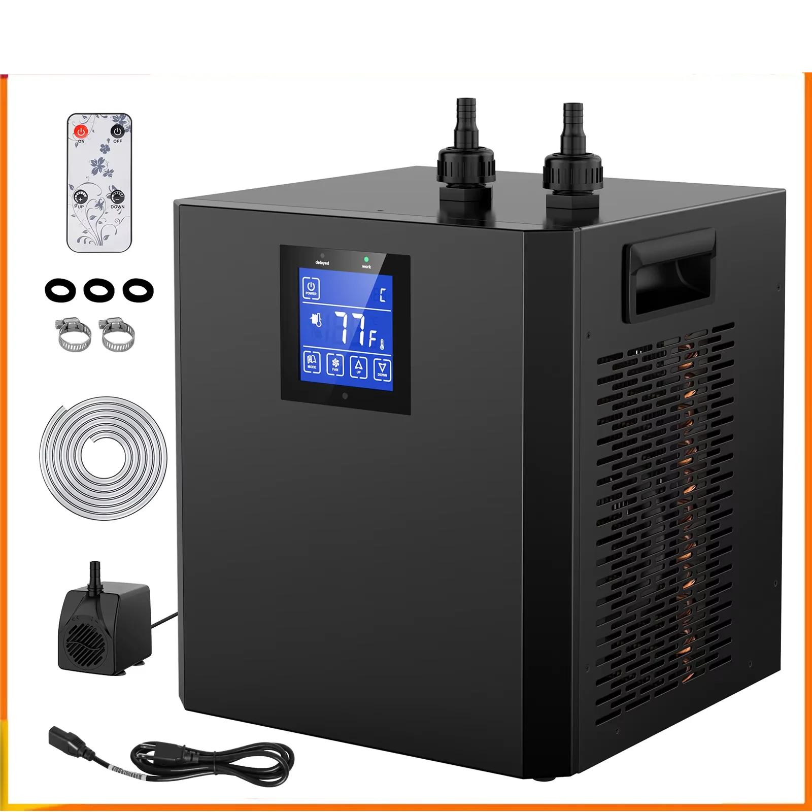 Aquarium Chiller 79Gal 1/3 HP Water Chiller for Hydroponics System Home Use Axolotl Fish Coral Shrimp with Pump and Pipe Aquarium Chiller 79Gal 1/3 HP Water Chiller for Hydroponics System Home Use Axolotl Fish Coral Shrimp with Pump and Pipe