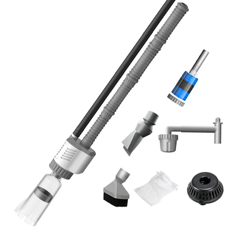 Aquarium Water Change Pump Electric Fish Tank Cleaning Tool Vacuum Water Changer Gravel Cleaner Siphon Filter Pump 20W Aquarium Water Change Pump Electric Fish Tank Cleaning Tool Vacuum Water Changer Gravel Cleaner Siphon Filter Pump 20W