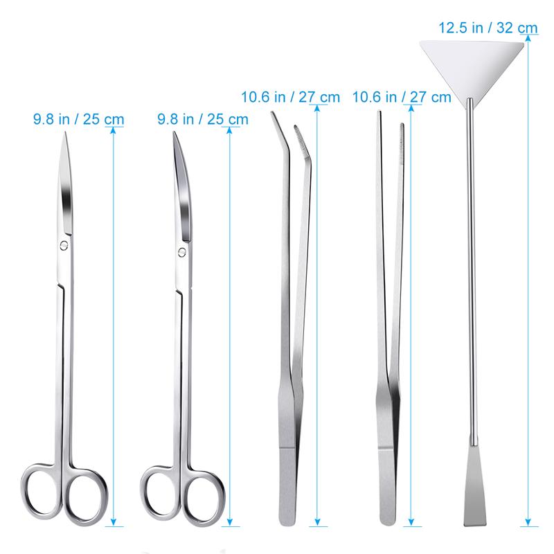 Aquascaping Tools Stainless Steel (5pcs)