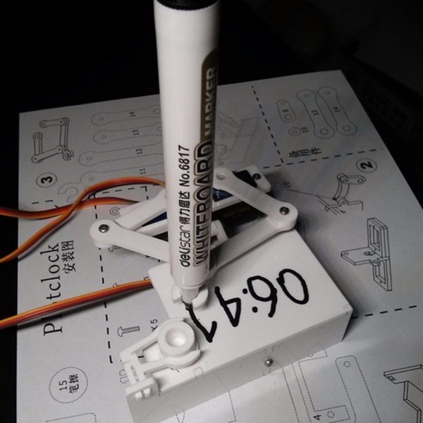Arduino Robot Drawing Arm Clock Arduino Robot Drawing Arm Clock